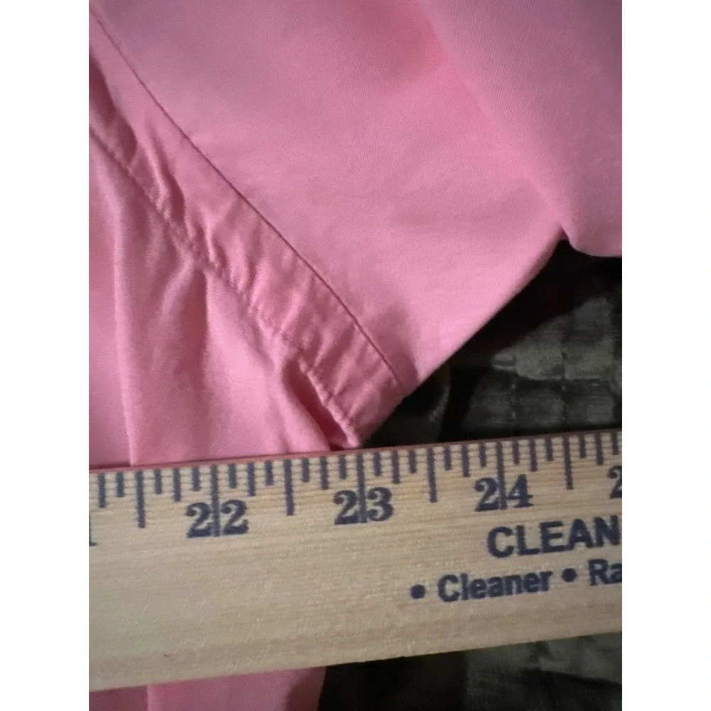 Polo Ralph Lauren Mens Classic Fit Pink Button Down Shirt Yellow Pony Large